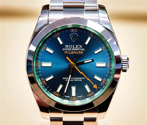 rolex milgauss blue preis|rolex milgauss blue review.